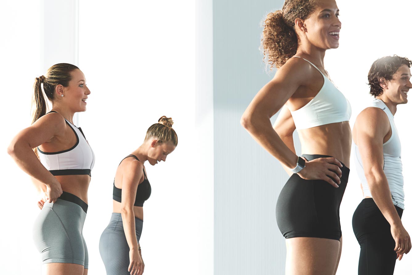 A group of four people at Life Time