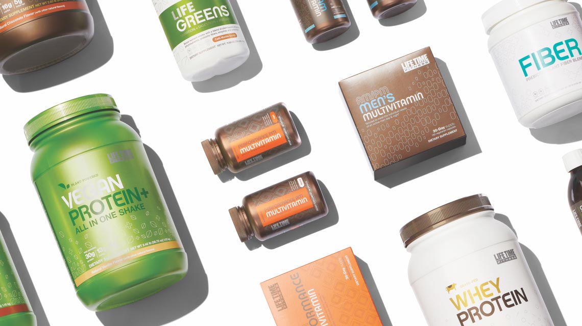 Health and wellness Life Time nutrition supplements